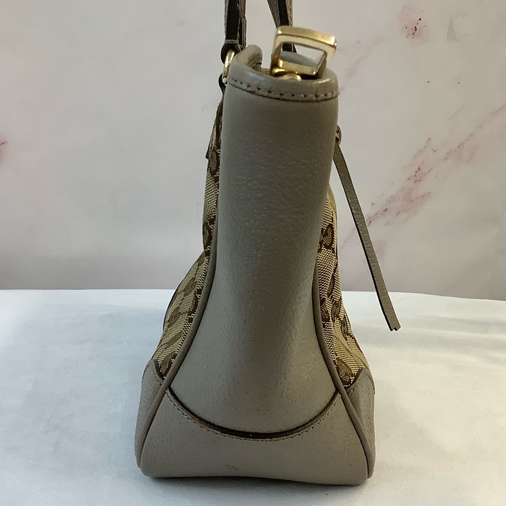 GUC Gucci Beige and Gray Women's Tote Bag - Picture 5 of 10